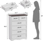 White Farmhouse Dresser FortyFourInchesTall Storage