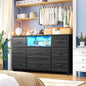 Contemporary Led Dresser Featuring 8 Spacious Drawers